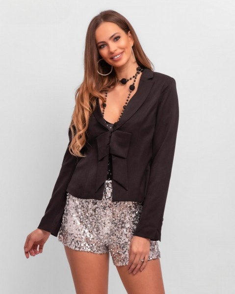 Alkalmi S/M fekete elegáns blézer Lizy