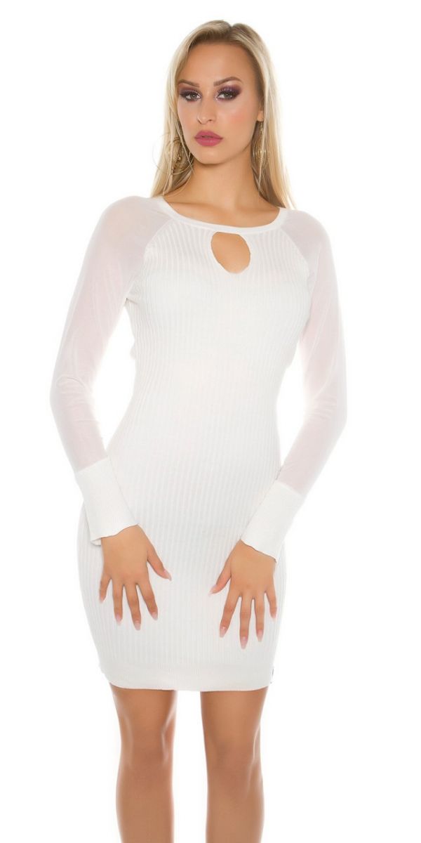 Női kötött pulóver 133553 - fehér