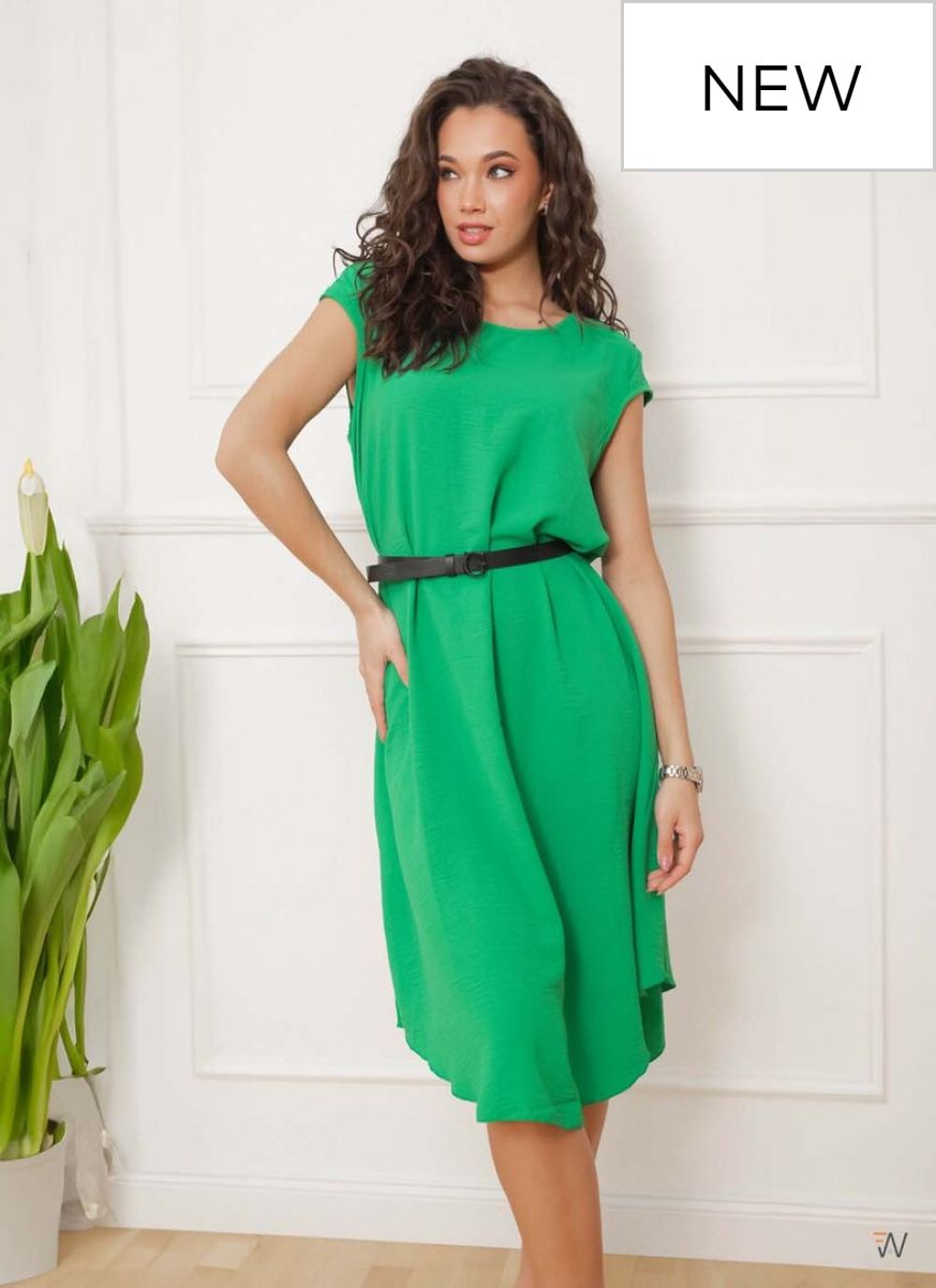 Női ruha nyári zöld színű bő