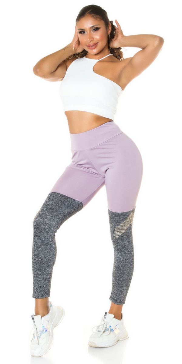 Extravagáns sport leggings - lila